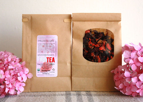 FruiTEA 4 oz Organic Herbal Tea Blend for Pleasure, Immunity, and Wellness