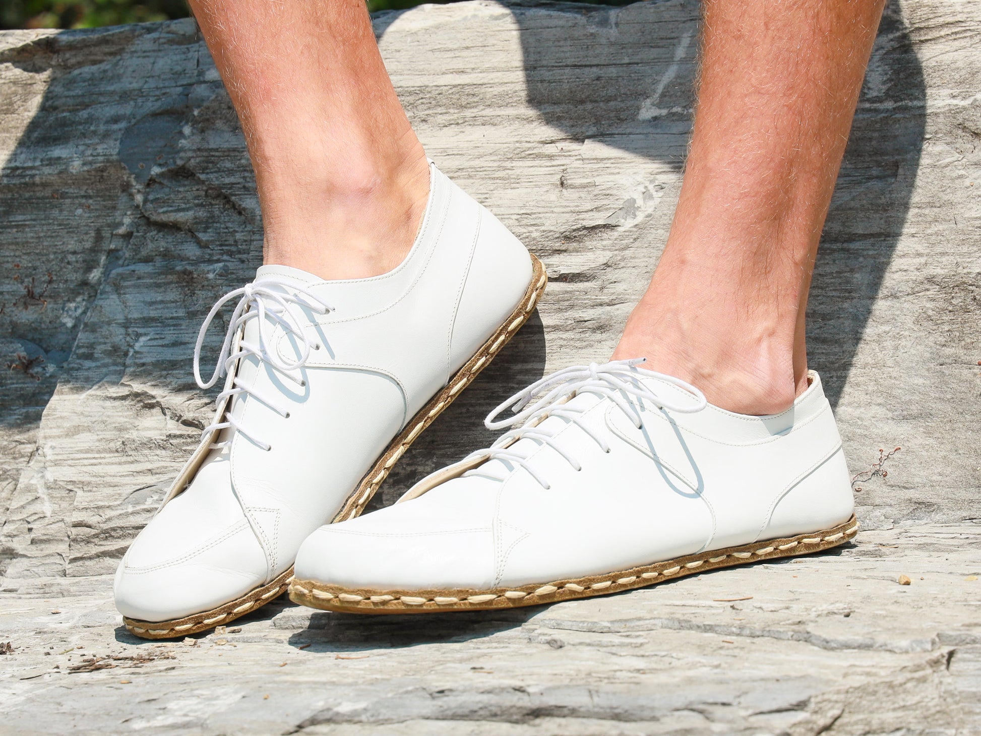 Men's Earthing Shoe all natural with K1 copper plug - Classic Sneaker