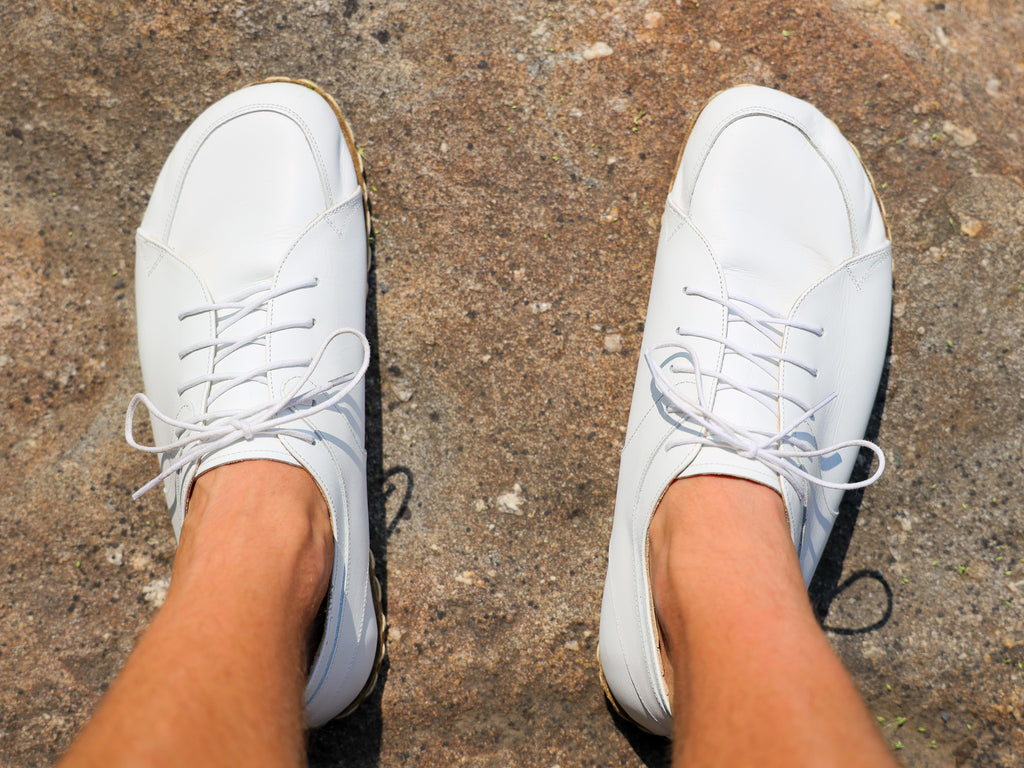 Men's Earthing Shoe all natural with K1 copper plug - Classic Sneaker
