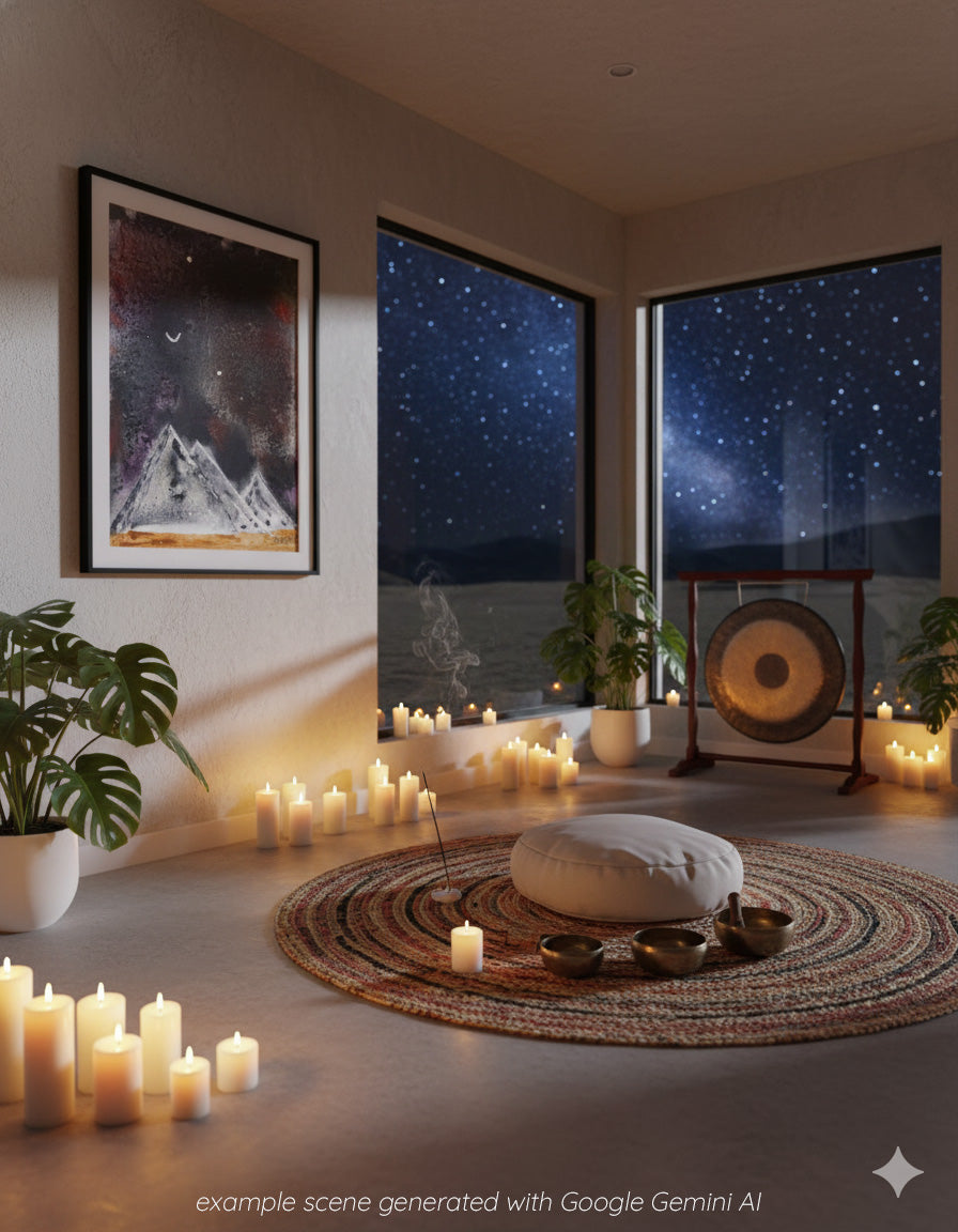 Cosmic Pyramids - Canvas Print