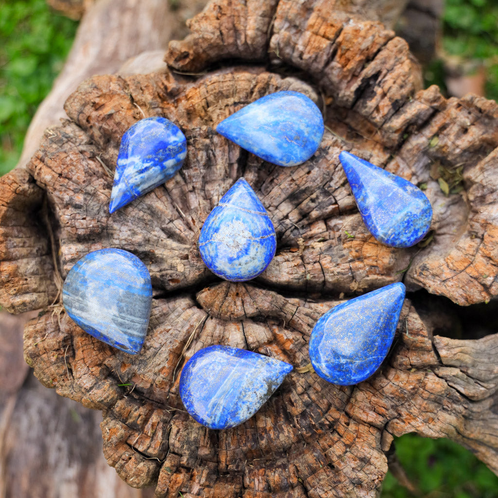 Lapis Lazuli Palm/Massage Stones (medium size)