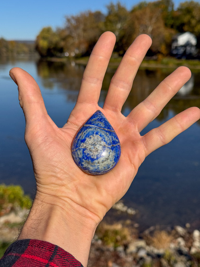 Lapis Lazuli Palm/Massage Stones (medium size)